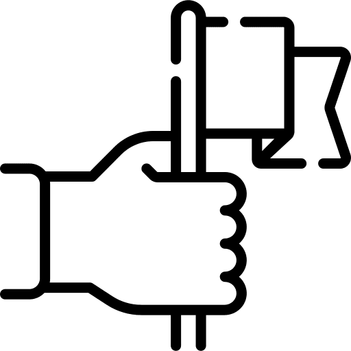 Flag purpose mission goal icon