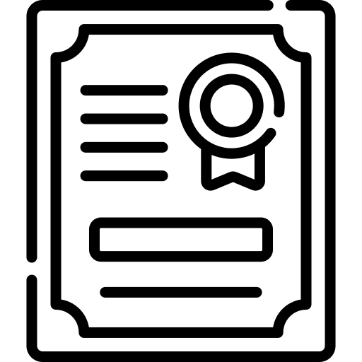 Certificate education certification certificate icon