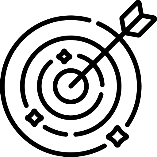 Goal arrow archery sport icon