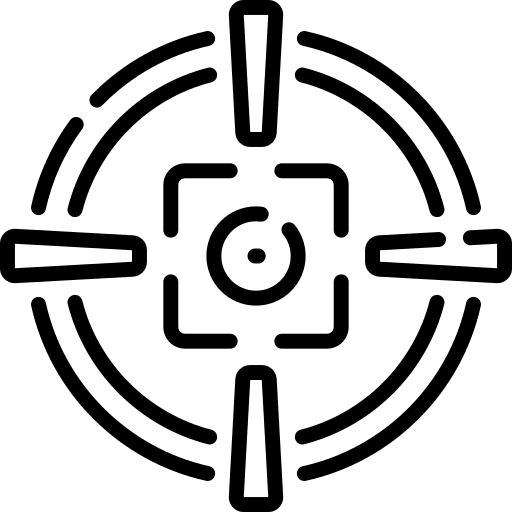 Target objective business and finance goal icon