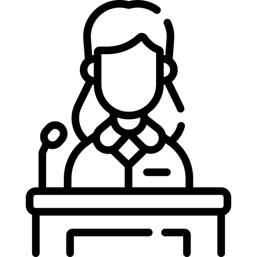 Candidate communications professions and jobs microphone icon