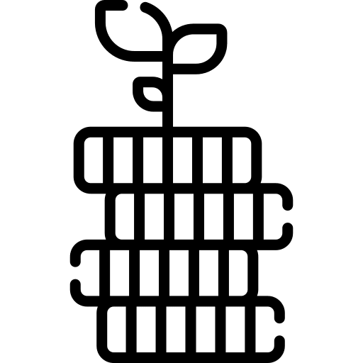 Growth cash economy investment icon
