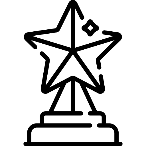 Star sports and competition award champion icon