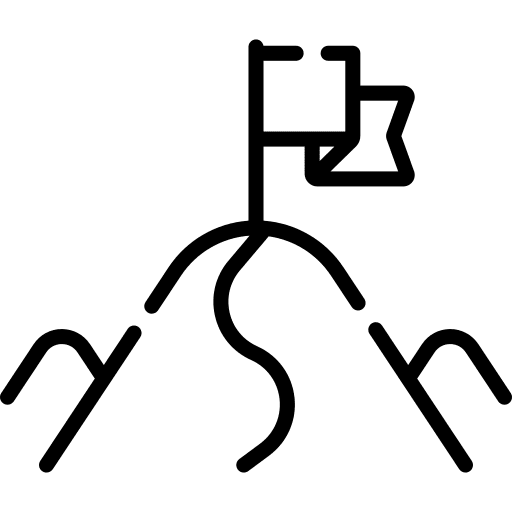 Success success mountain nature icon