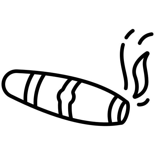 Cigar hobbies and free time smoking unhealthy icon