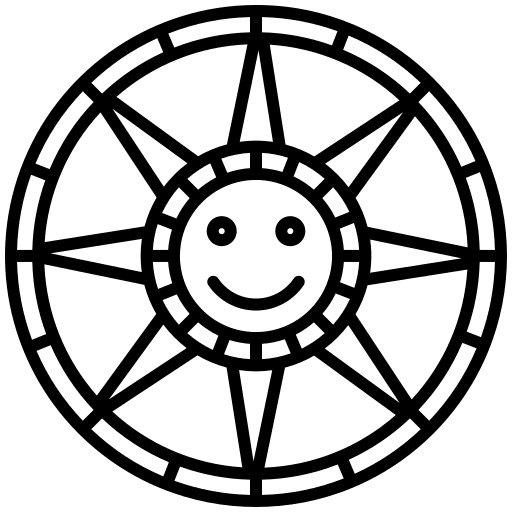 Maya calendar cultures sun mexican icon