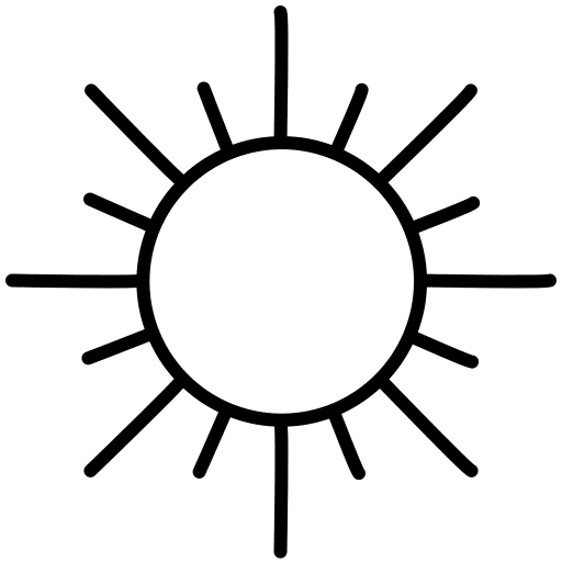 Sun weather light sun icon