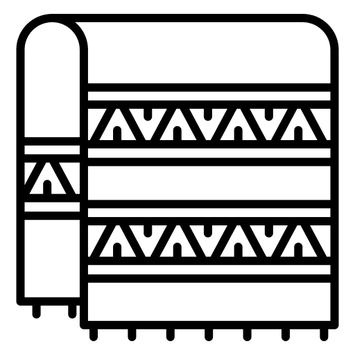 Scarf mexican fashion garment icon