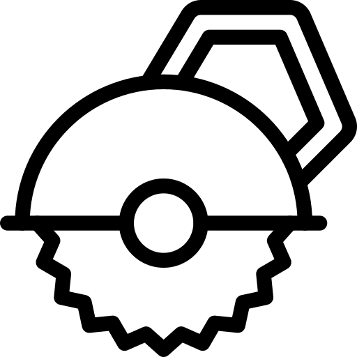 Circular saw sawmill industry equipment icon