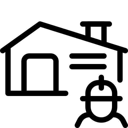 Manufacturer industry branch company icon