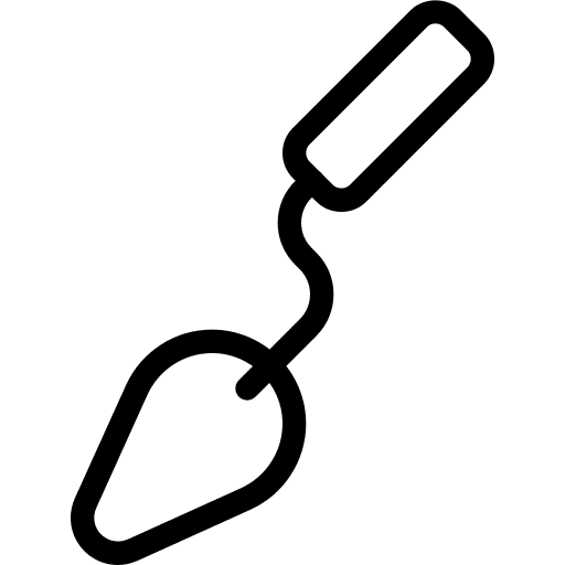 Trowel shovel digging soil icon
