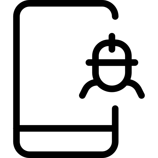 Working working mobile worker icon