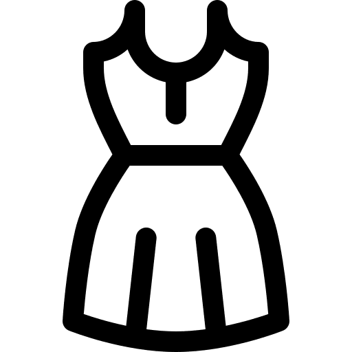 Dress clothing fashion garment icon