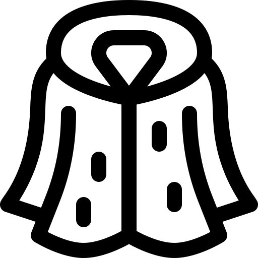 Fur coat coat jacket fur icon