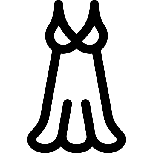 Nightgown fashion clothes pyjamas icon