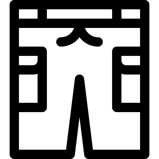 Shorts shopping clothes pants icon