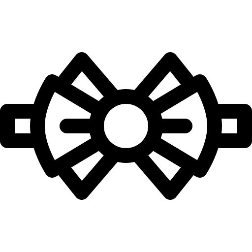 Bow tie accessory hair tie bowtie icon