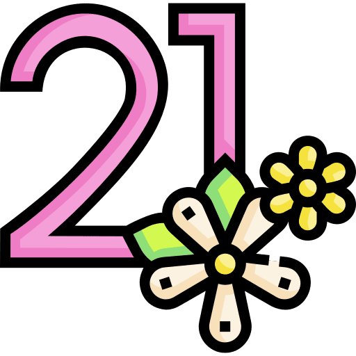 Kartinis day flowers time and date 21 icon
