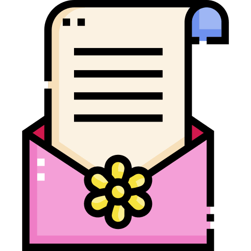 Letter feminism communications flower icon