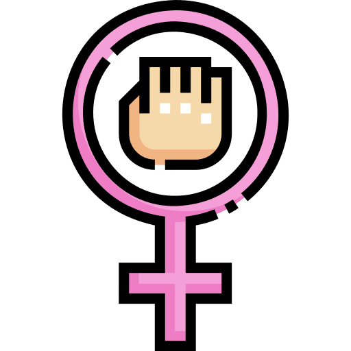 Empowerment women equality fist icon