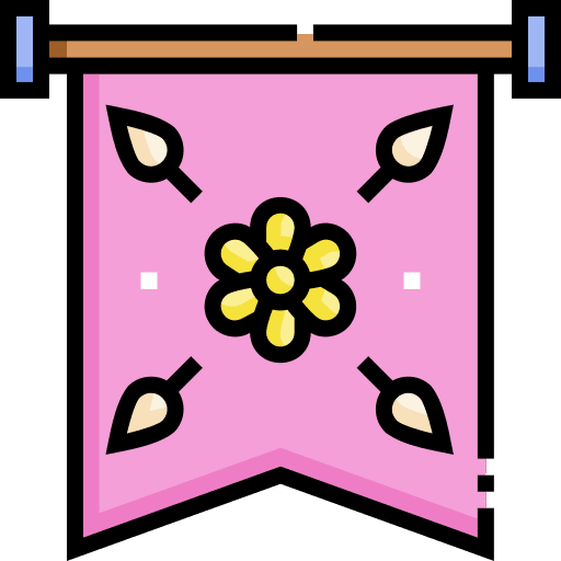 Garland garland flowers birthday and party icon