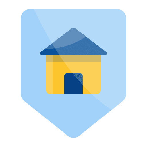 Protection architecture security real estate icon
