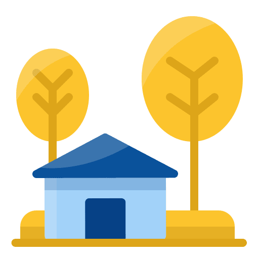 Real estate property zone house icon
