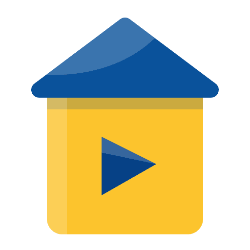 Video architecture multimedia home icon