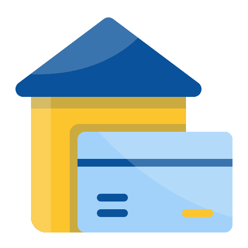 Financial home building residential icon