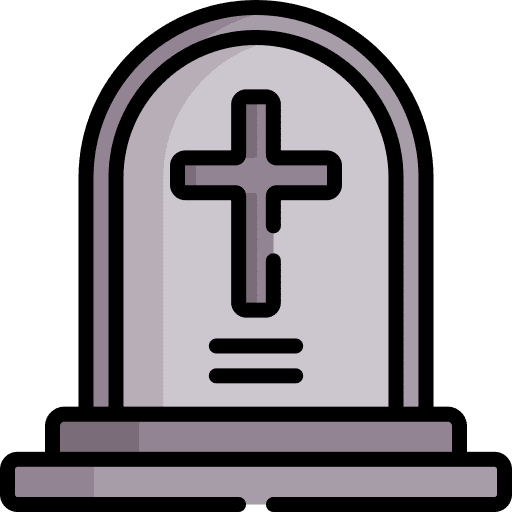 Gravestone death grave cementery icon