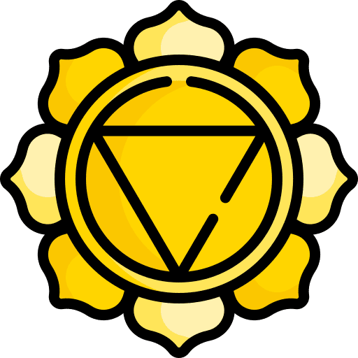 Manipura chakra energy symbol icon