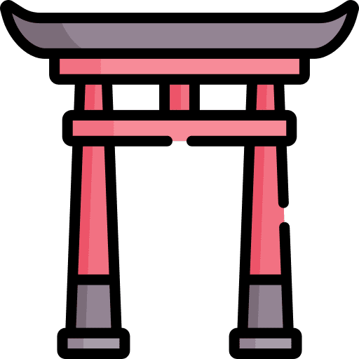 Shinto monuments cultures architectonic icon