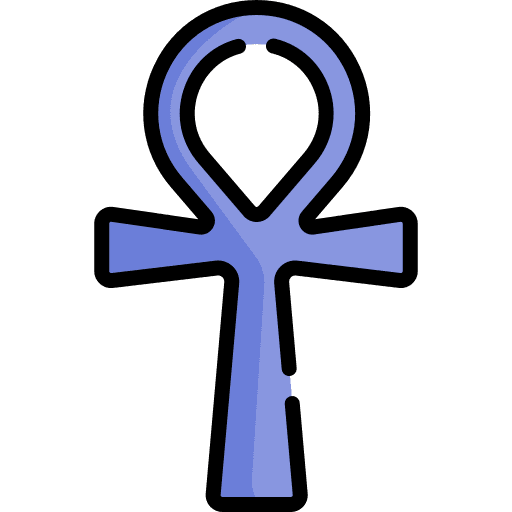 Ankh symbol cross life icon