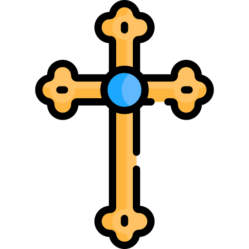Cross cultures religion belief icon
