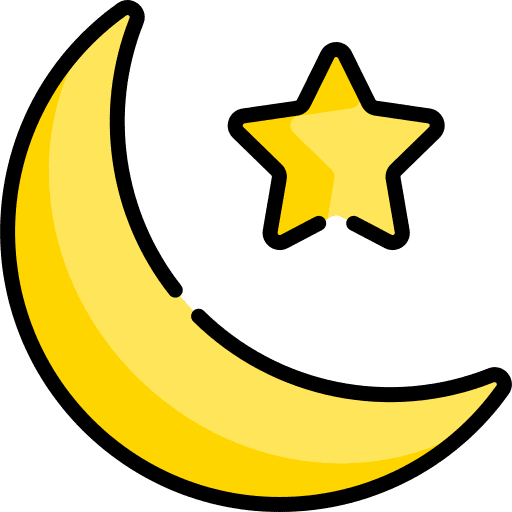 Islam muslim moon star icon