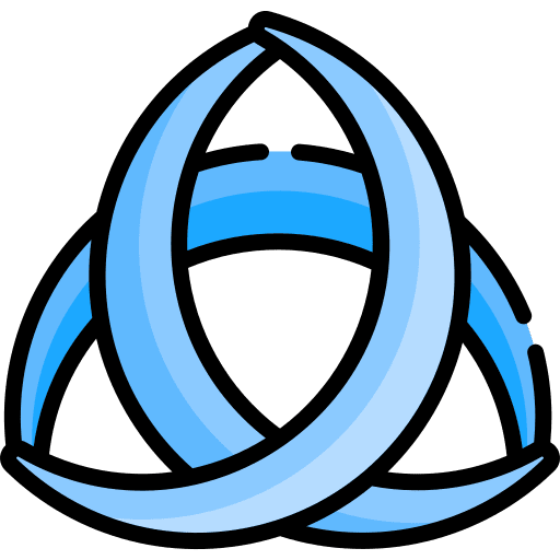 Horn of odin shape symbol faith icon