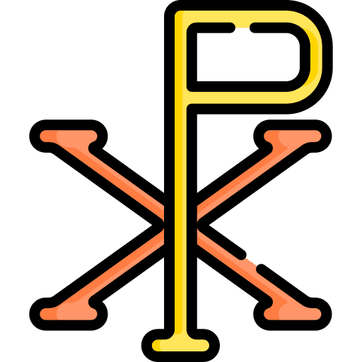 Chi rho cultures belief faith icon