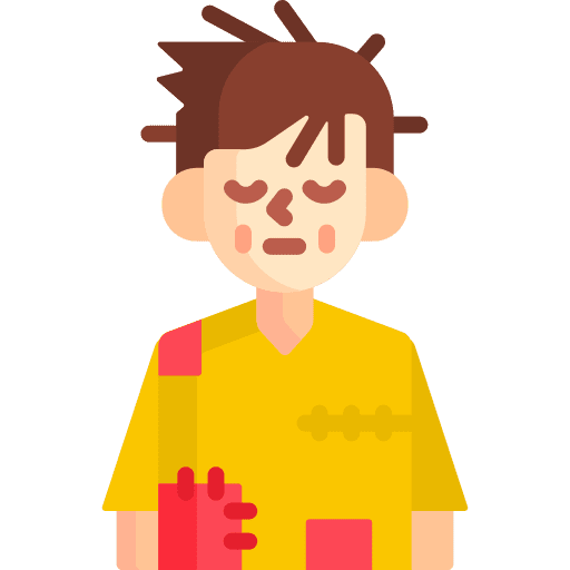 Man poverty kid people icon