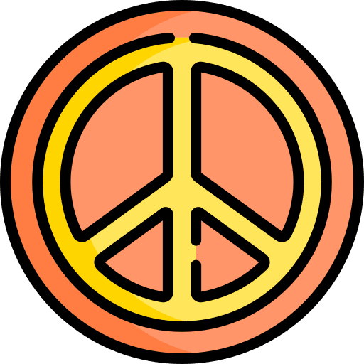 Peace pacifism loving symbol icon