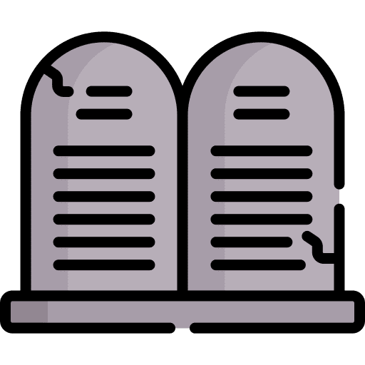 Ten commandments ten commandments judaism faith icon