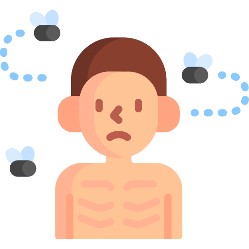 Malnutrition starvation poverty caucasian icon