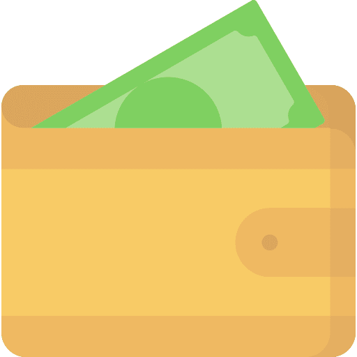 Wallet card business notes icon