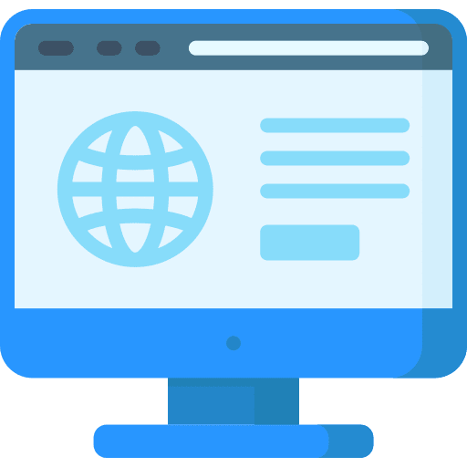 Web search browser multimedia icon