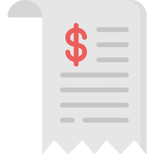 Bill payment bill invoice icon