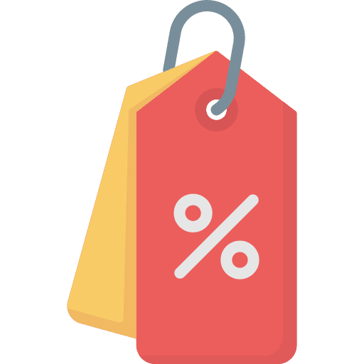 Discount tag commerce and shopping shopping store price label icon