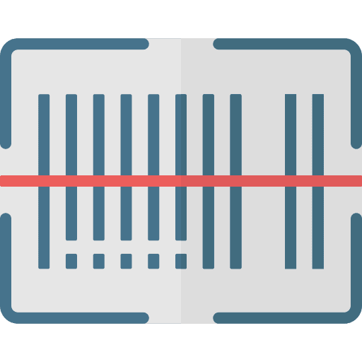 Barcode commerce and shopping price horizontal icon
