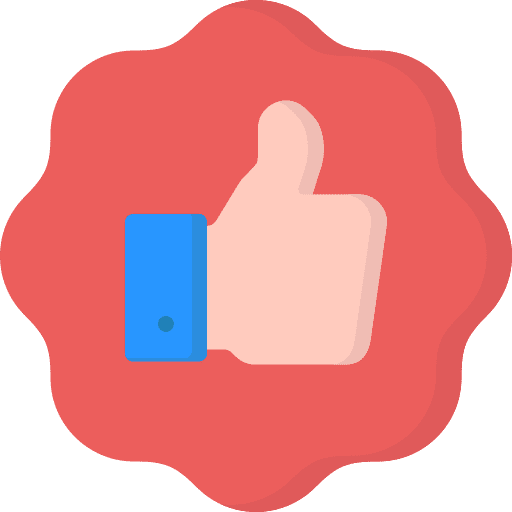 Like thumb up like finger icon