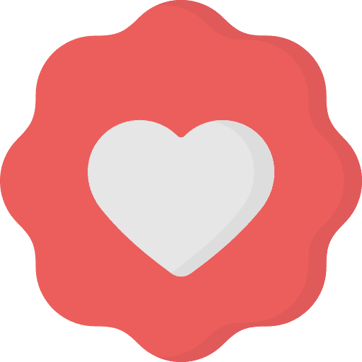 Love badge heart favorite icon
