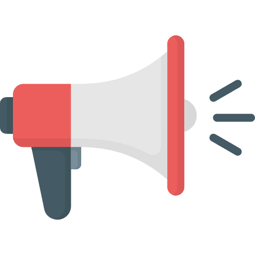 Megaphone bullhorn announcement marketing icon
