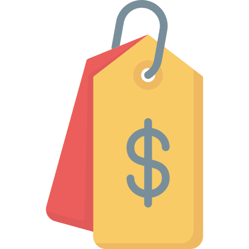 Price tags shop label shopping icon